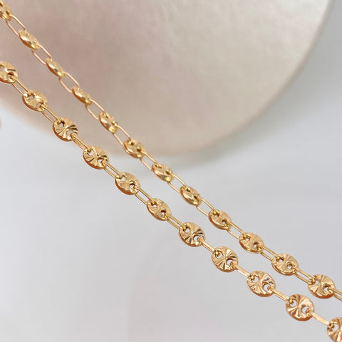 Cadena GC Diamantada Oro amarillo 18k 6,52 Gr / 3,3 mm / 50 Cm *