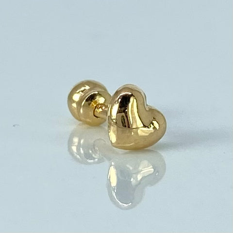 Piercing Corazon / Oro Amarillo 18k (Joya) / 4.5mm / 0,25gr / 1cm / (Oreja) *