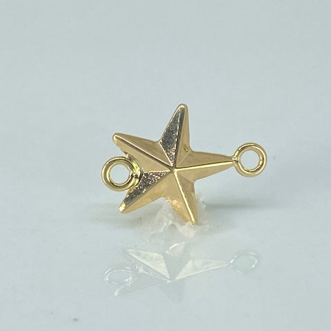 Herraje Estrella Oro amarillo 18k 0,37 Gr / 1,5 Cm *
