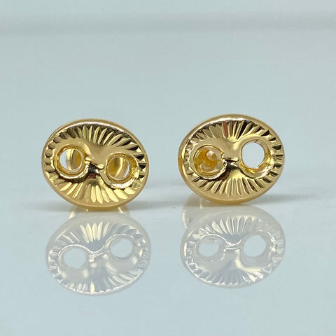 Topos GC Diamantados Oro amarillo 18k 0,85 Gr / 9 mm *