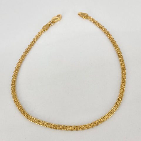 Pulso ● Chino Oro amarillo 18k +1 / 1,52 Gr / 2,3 mm / 19,3 Cm *