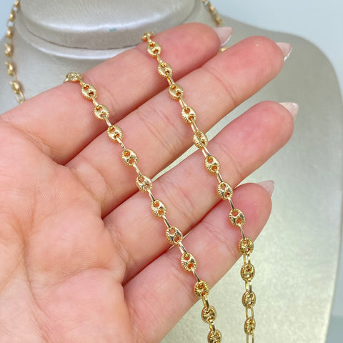 Cadena GC Diamantada Oro Amarillo 8,35 Gr / 4 mm / 60 Cm