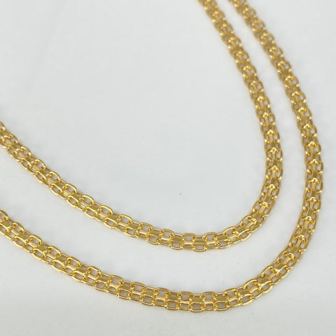 Cadena ● China Oro amarillo 18k 5,8 Gr / 3,2 mm / 60 Cm