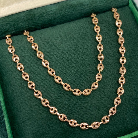 Cadena GC Diamantada Oro rosa 18k 7,85 Gr / 3 mm / 50 Cm *
