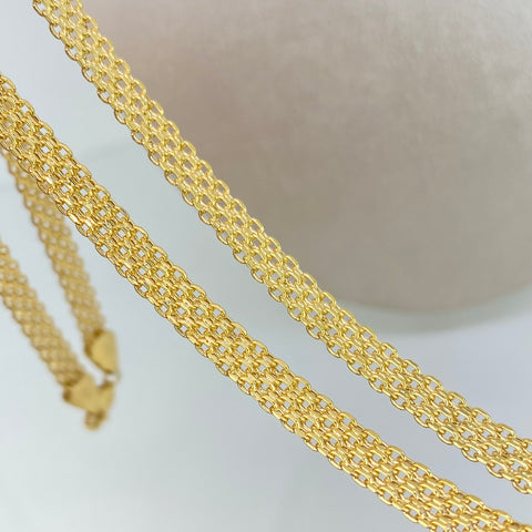 Cadena ● China Oro amarillo 18k 12,15 Gr / 5,2 mm / 60 Cm *