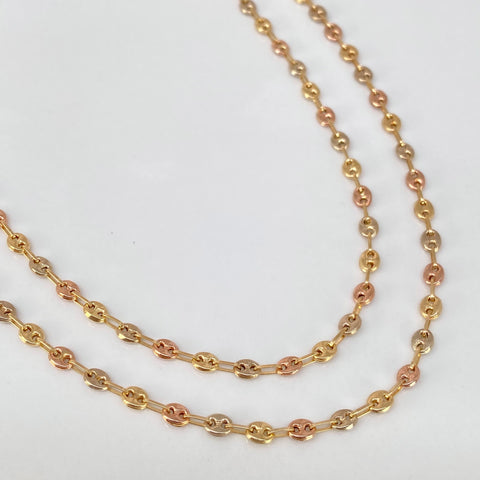 Cadena GC  Tres oros 18k 6,30 Gr / 3,3 mm / 60 Cm *