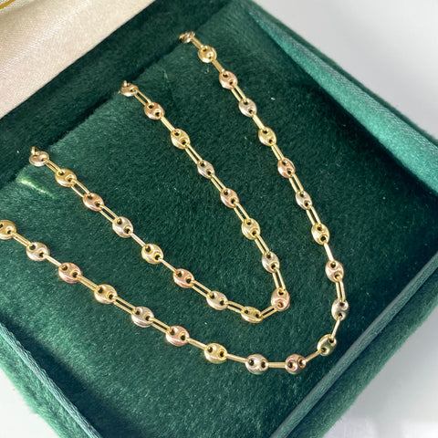 Cadena GC Tres oros 18k 4,12 Gr / 3 mm / 46,5 Cm *