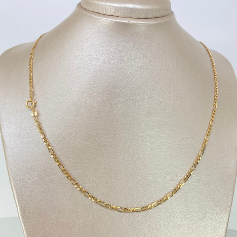 Cadena ● Tres Por Uno 3x1 Oro amarillo 18k 4,15 Gr / 2,8 mm / 50 Cm †