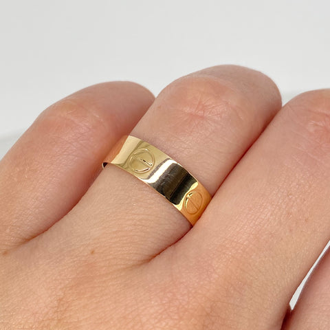 Anillo Tornillos CT Oro amarillo / Talla 7 1/2 / 1,82 Gr