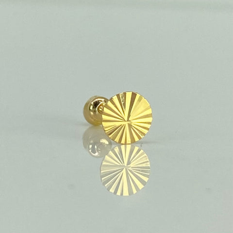 Piercing Circulo Diamantado / Oro Amarillo 18k (Joya) / 0,37gr / 3mm / (Oreja) †