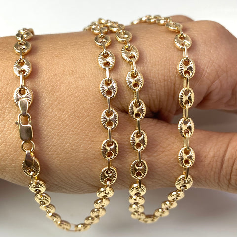 Cadena GC Diamantada Oro amarillo 18k 11,53 Gr / 4,7 mm / 59 Cm †