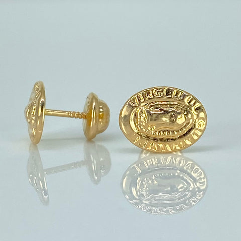 Topos Virgen Guadalupe Oro amarillo 18k 0,8 Gr / 7,6 mm †