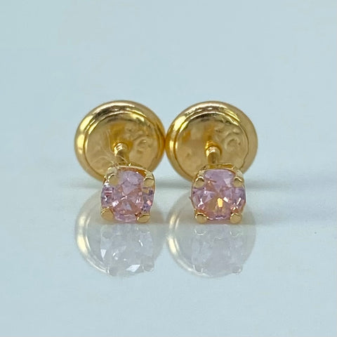 Topos Circon Rosa Oro amarillo 0,61 Gr / 2,5 mm *