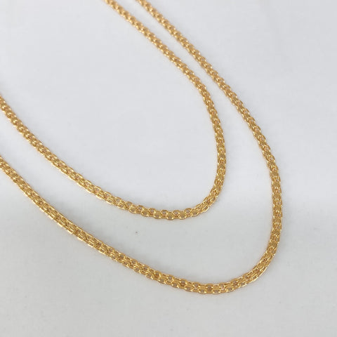 Cadena ● China Oro amarillo 18k 2,18 Gr / 1,6 mm / 50 Cm