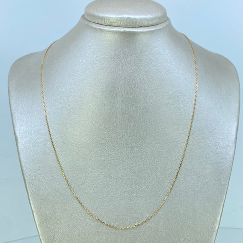 Cadena ● Aro Seguido Oro amarillo 18k 1,87 Gr / 0,6 mm / 50 Cm *