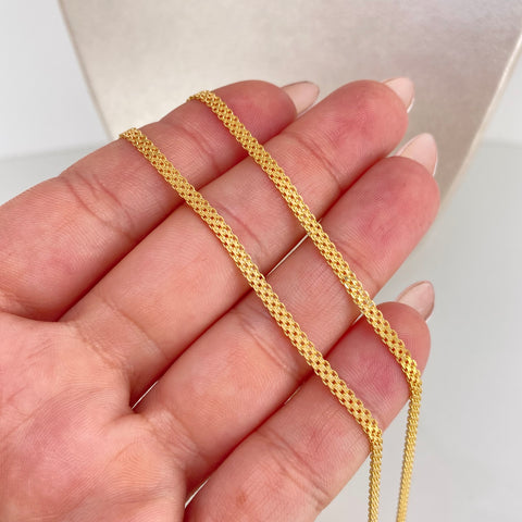 Cadena ● China Oro amarillo 18k 7,40 Gr / 2,3 mm / 60 Cm *