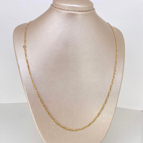 Cadena ● Tres Por Uno 3x1 Oro amarillo 18k 2,75 Gr / 2,5 mm / 60 Cm *