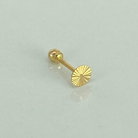 Piercing Circulo Diamantado / Oro Amarillo 18k (Joya) / 0,35gr / 5mm / (Oreja)