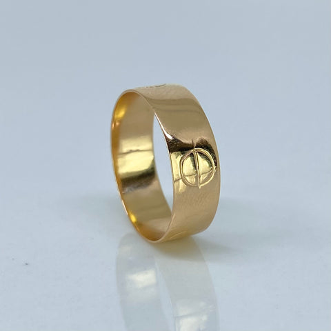 Anillo Tornillos CT Oro amarillo / Talla 7 / 1,7 Gr / 5,5 mm *