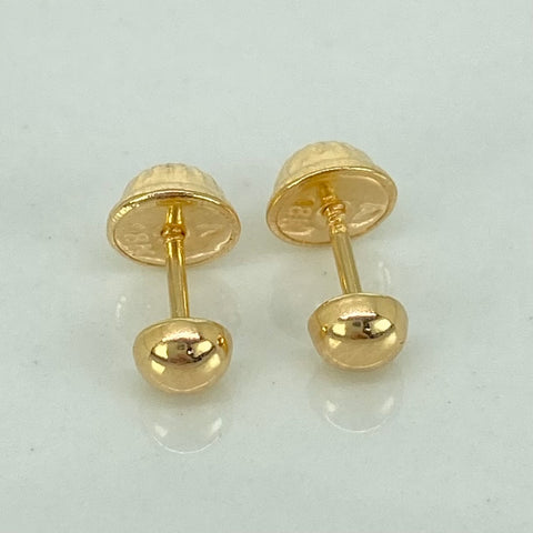Topos Media Bola Lisa Oro amarillo 18k 0,43 Gr / 4 mm