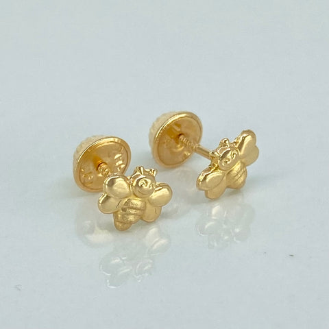 Topos Abeja Oro amarillo 18k 0,6 Gr / 7 mm