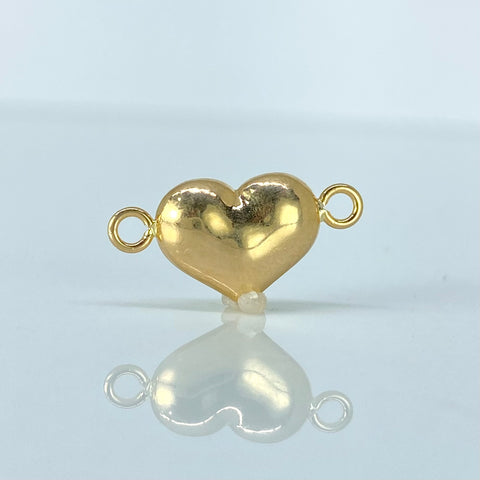Herraje Corazon Oro amarillo 18k 0,61 Gr / 1,9 Cm  *