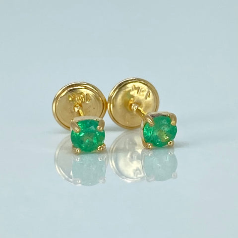Topos Esmeraldas 28PTS Oro amarillo 18k 0,6 Gr / 3,3 mm *