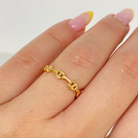 Anillo GC Eslabones Oro amarillo / Talla 5 / 0,75 Gr / 3,3 mm