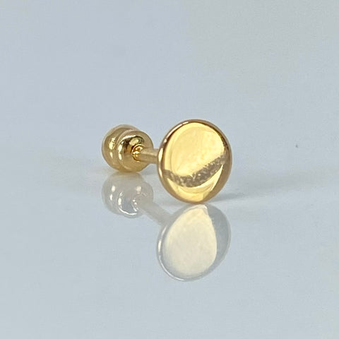 Piercing Circulo Liso / Oro Amarillo 18k (Joya) / 5mm / 0,4gr / 1.2cm / (Oreja) *
