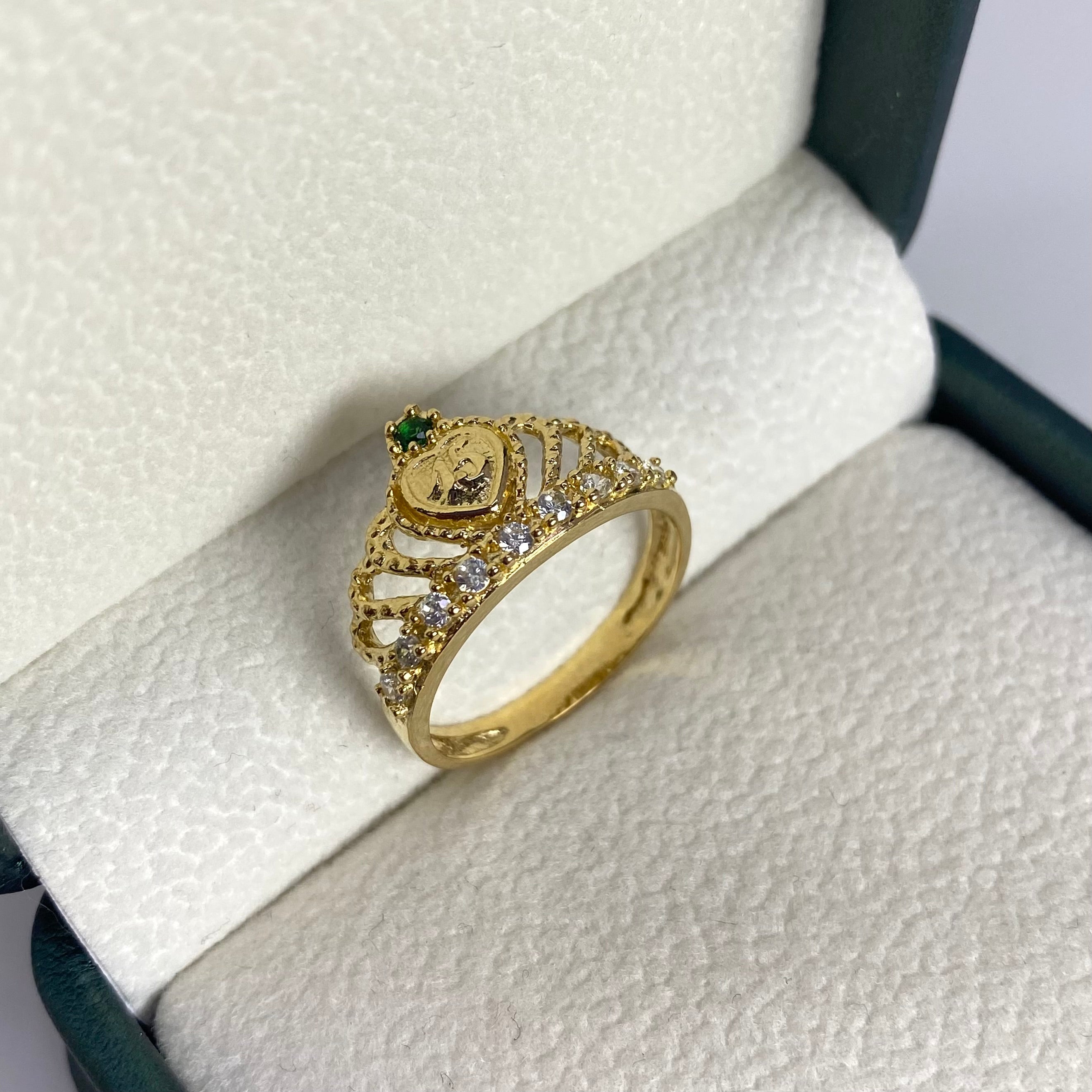 Oro 18k Anillos Quince Años Anillos De 15 En Oro Blanco Anillos De 15