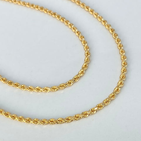 Cadena ● Lazo Oro amarillo 18k +1 / 6,70 Gr / 2,2 mm / 60 Cm