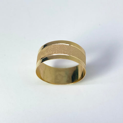 Anillo Argolla Liso  Oro amarillo 18k / Talla 7 1/2 / 1,69 Gr