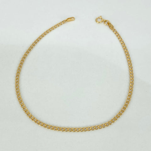 Pulso ● Cubano Oro amarillo 18k +1 / 0,78 Gr / 2 mm / 19,5 Cm