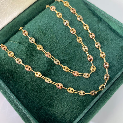 Cadena GC Tres oros 18k 5,46 Gr / 3,1 mm / 62 Cm *