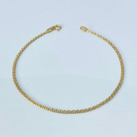Pulso ● Chino Oro amarillo 18k +1 / 1,15 Gr / 1,8 mm / 21,2 Cm *