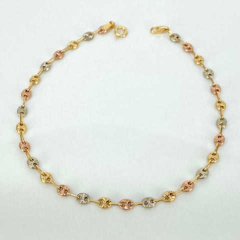 Pulso GC Diamantado Tres oros 18k 2,73 Gr / 3,3 mm / 20,5 Cm *