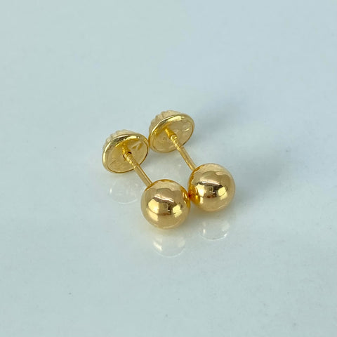 Topos Bolas Lisas Oro amarillo 0,55 Gr / 5 mm *
