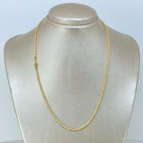 Cadena ● Lazo Oro amarillo 18k +1 / 3,59 Gr / 2,2 mm / 45 Cm *