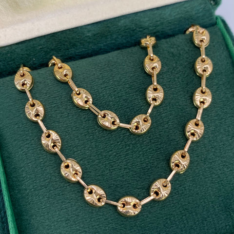 Cadena GC Diamantada Oro amarillo 18k 13,05 Gr / 4,5 mm / 60 Cm