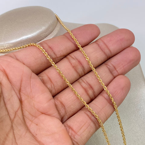 Cadena ● Lazo Oro amarillo 18k +1 / 2,63 Gr / 2,2 mm / 45 Cm *