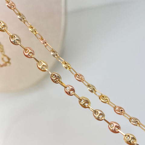 Cadena GC  Tres oros 18k 4,95 Gr / 3,3 mm / 45 Cm