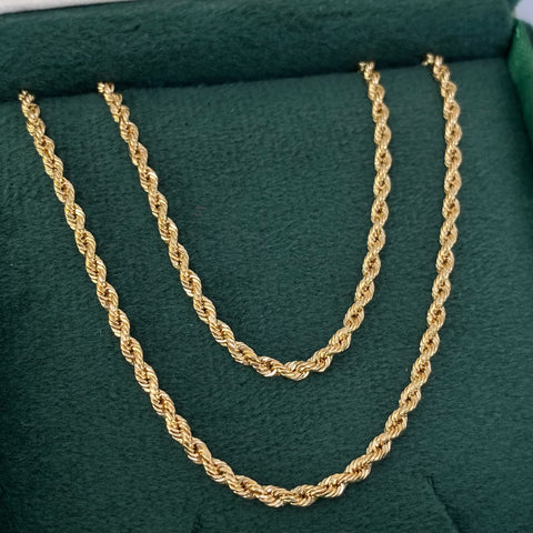 Cadena ● Lazo Oro amarillo 18k +1 / 3,78 Gr / 2,2 mm / 60 Cm