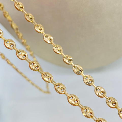 Cadena GC Diamantada Oro amarillo 18k 11,35 Gr / 4 mm / 60 Cm