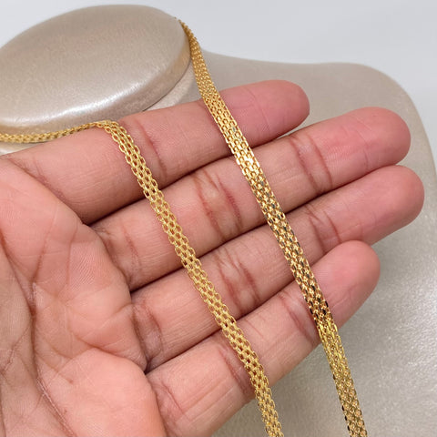 Cadena ● China Oro amarillo 18k 6,5 Gr / 4,2 mm / 50 Cm †