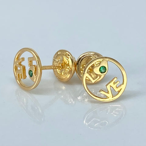 Topos Love Circon Verde Oro amarillo 0,93 Gr / 7,5 mm