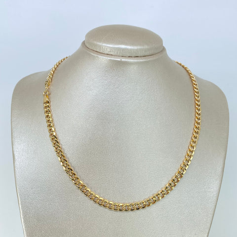 Cadena ● Cubana Oro amarillo 18k +1 / 5,55 Gr / 5,5 mm / 45 Cm