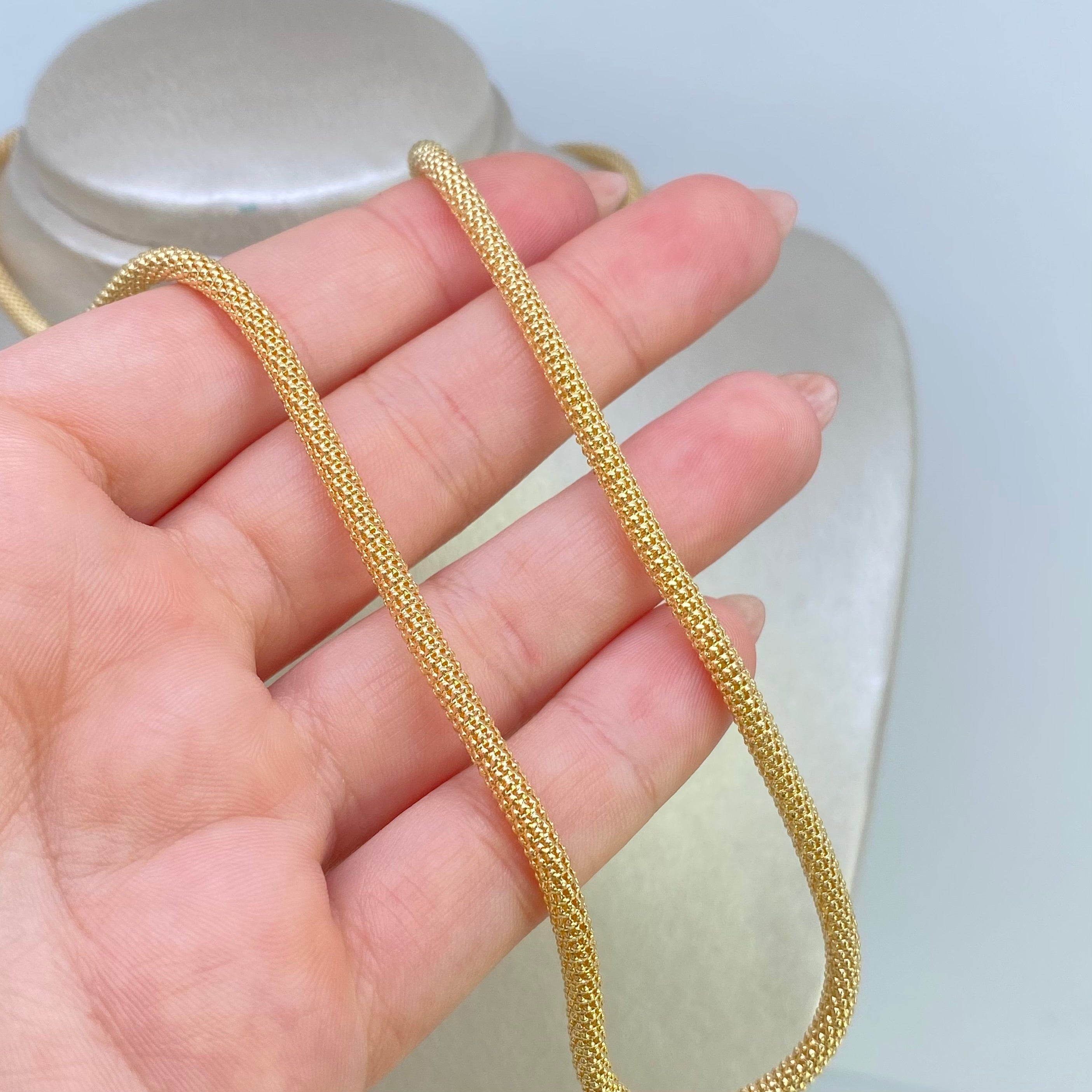 Cadena Cola Raton Oro amarillo 18k +3 / 11,88 Gr / 3,5 mm / 60 Cm ...