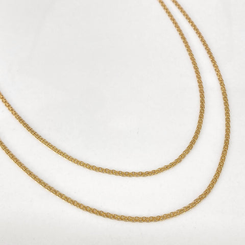 Cadena ● China Oro amarillo 18k 3,15 Gr / 1,4 mm / 60 Cm *