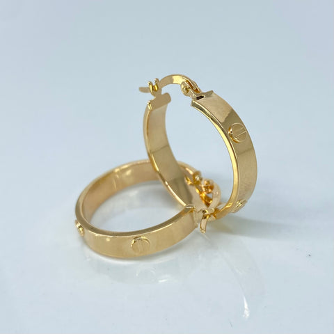 Candongas Tornillos CT Oro amarillo 2,15 Gr / 2,2 Cm