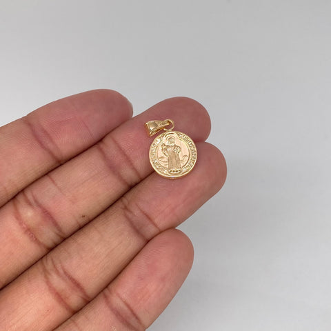 Dije San Benito Oro amarillo 0,55 Gr / 1,8 Cm *